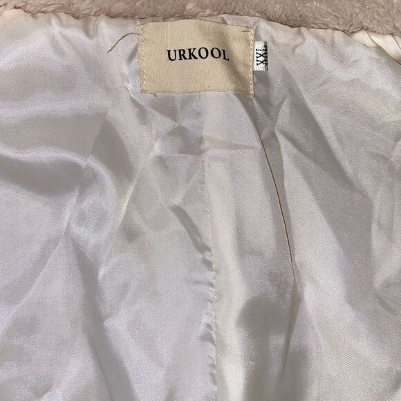 URKOOL Cozy Oversized Faux Fur Coat Hooded Jacket Teddy XXL - Picture 5 of 6